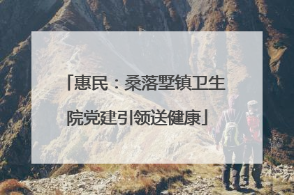 惠民：桑落墅镇卫生院党建引领送健康