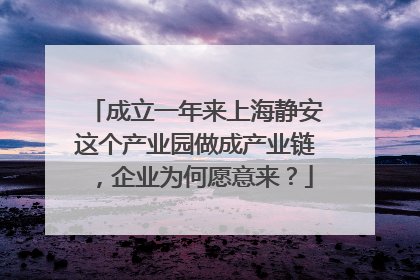 成立一年来上海静安这个产业园做成产业链，企业为何愿意来？