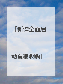 新疆全面启动夏粮收购