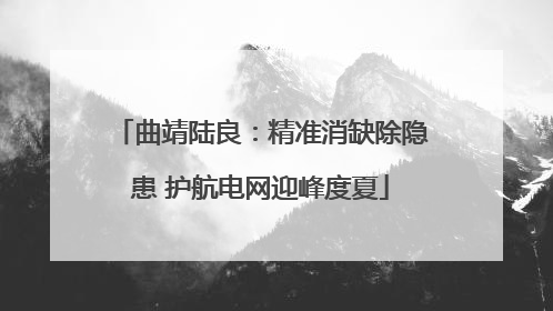 曲靖陆良：精准消缺除隐患 护航电网迎峰度夏