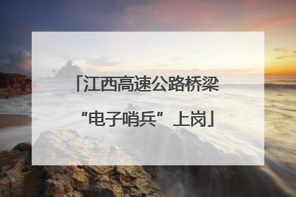 江西高速公路桥梁“电子哨兵”上岗