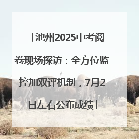 池州2025中考阅卷现场探访：全方位监控加双评机制，7月2日左右公布成绩