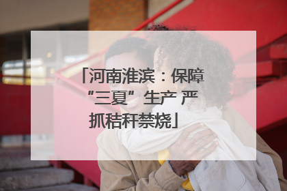 河南淮滨：保障“三夏”生产 严抓秸秆禁烧