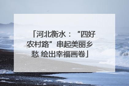 河北衡水：“四好农村路”串起美丽乡愁 绘出幸福画卷