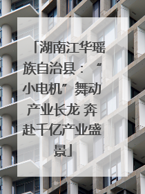 湖南江华瑶族自治县：“小电机”舞动产业长龙 奔赴千亿产业盛景