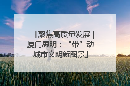 聚焦高质量发展｜厦门思明：“带”动城市文明新图景
