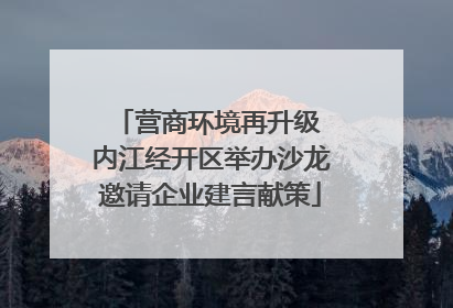 营商环境再升级 内江经开区举办沙龙邀请企业建言献策
