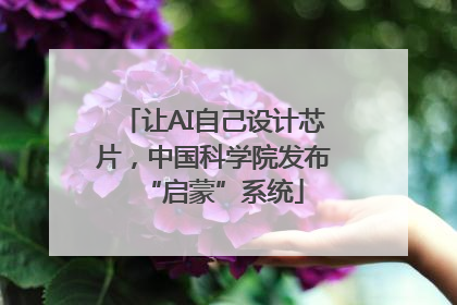 让AI自己设计芯片，中国科学院发布“启蒙”系统