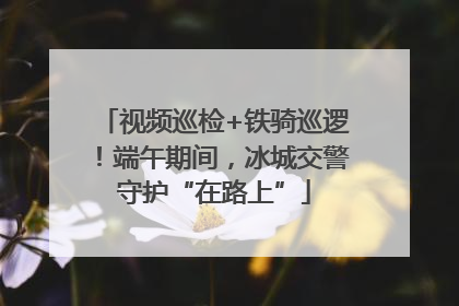 视频巡检+铁骑巡逻！端午期间，冰城交警守护“在路上”