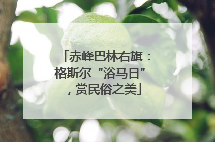 赤峰巴林右旗：格斯尔“浴马日”，赏民俗之美