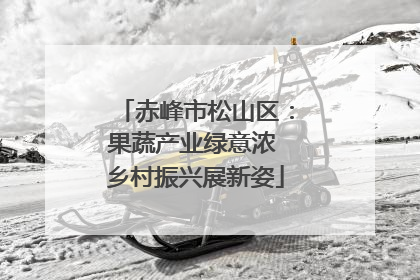赤峰市松山区：果蔬产业绿意浓 乡村振兴展新姿