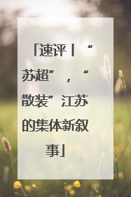 速评丨“苏超”，“散装”江苏的集体新叙事