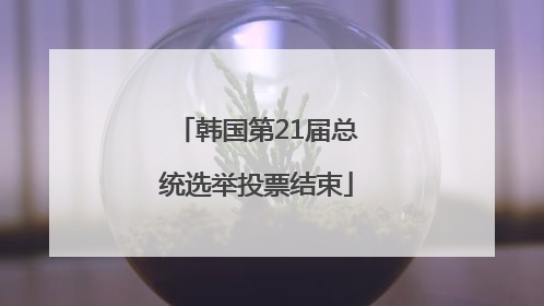 韩国第21届总统选举投票结束