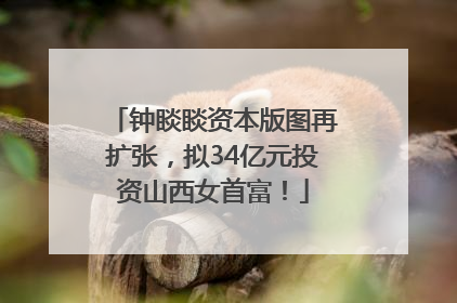 钟睒睒资本版图再扩张，拟34亿元投资山西女首富！