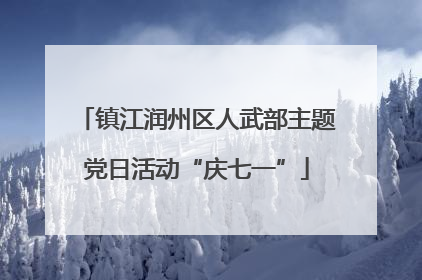 镇江润州区人武部主题党日活动“庆七一”
