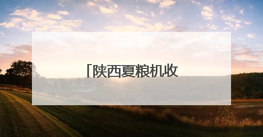 陕西夏粮机收作业陆续展开