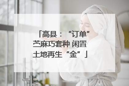 高县：“订单”苎麻巧套种 闲置土地再生“金”