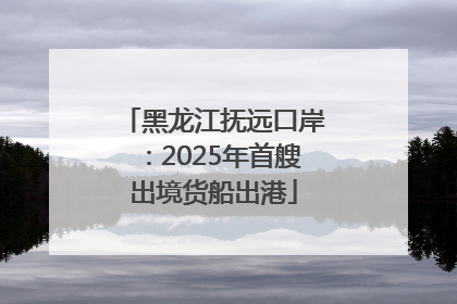黑龙江抚远口岸：2025年首艘出境货船出港