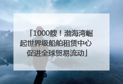 1000艘！渤海湾崛起世界级船舶租赁中心 促进全球贸易流动