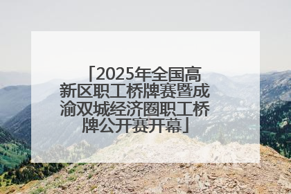 2025年全国高新区职工桥牌赛暨成渝双城经济圈职工桥牌公开赛开幕