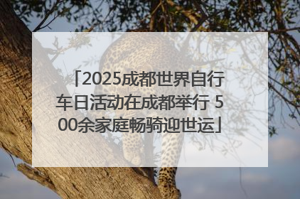 2025成都世界自行车日活动在成都举行 500余家庭畅骑迎世运