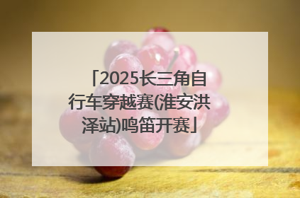 2025长三角自行车穿越赛(淮安洪泽站)鸣笛开赛