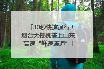 30秒快速通行！烟台大樱桃搭上山东高速“鲜速通道”